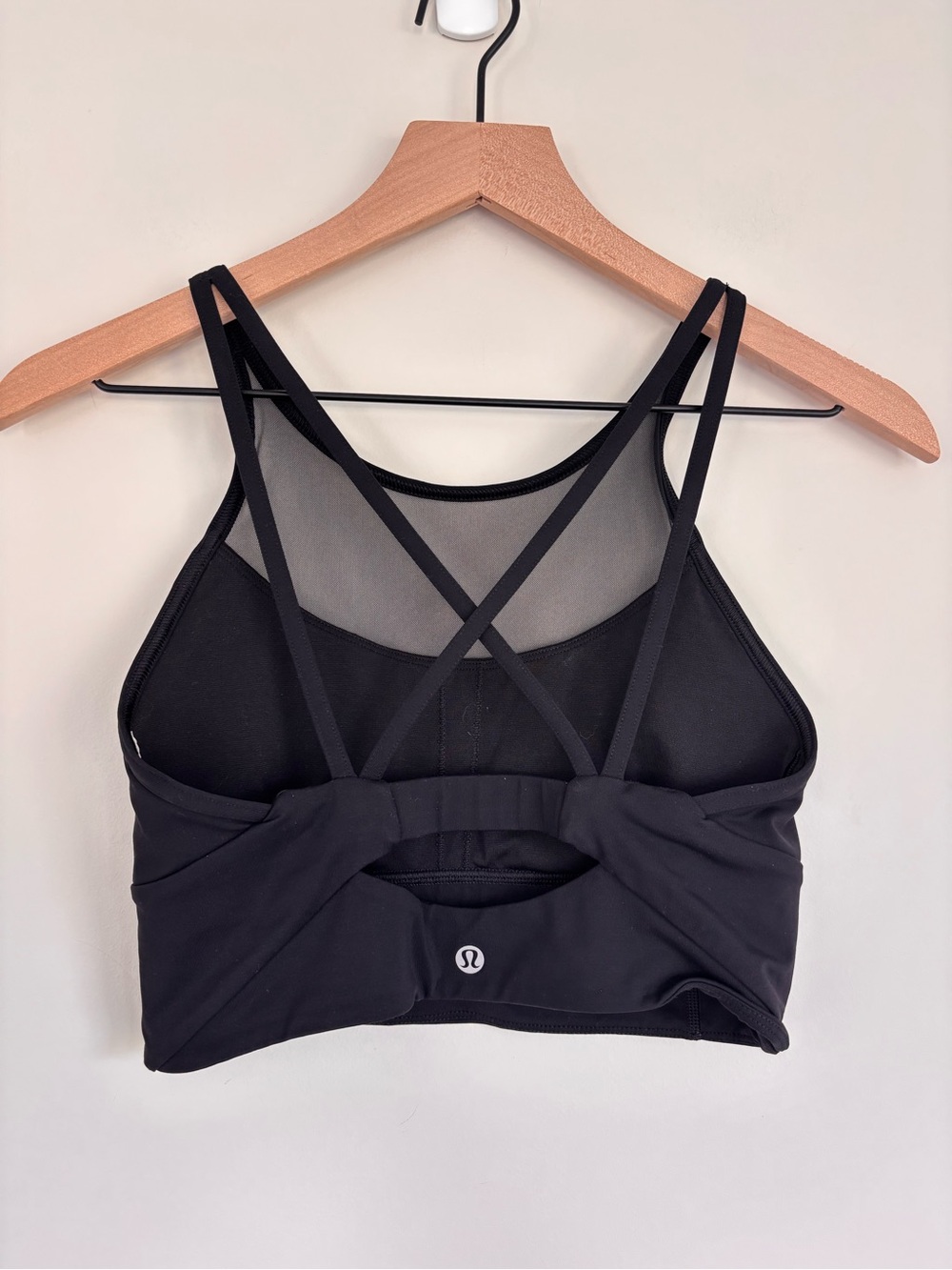 Lululemon Clip-In Long Line Bra Black 6 - Picture 7 of 9